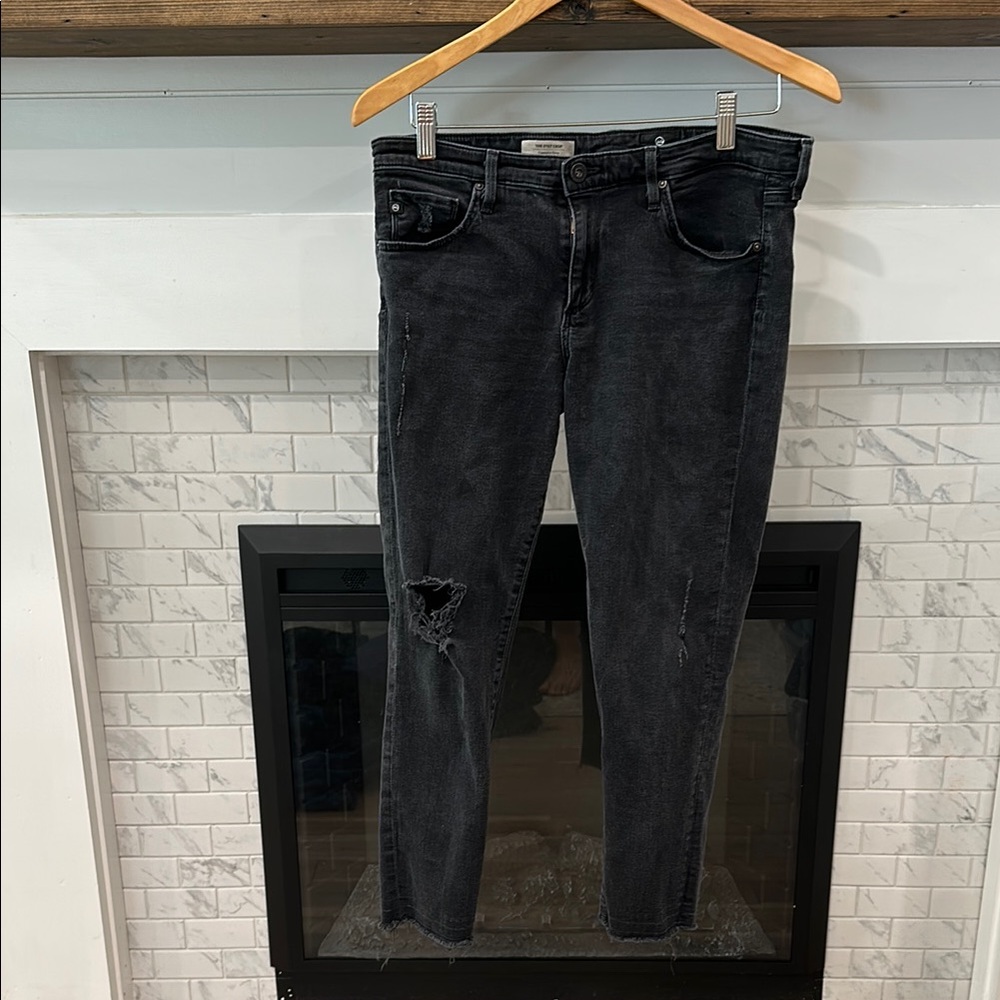Adriano goldschmied Women's Black Distressed Jeans 3 for $20
